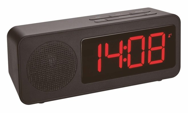 Budík s rádiem, DCF časem a USB výstupem pro dobíjení mobilních zařízení TFA 60.2546.01