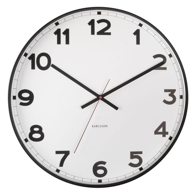 Designové nástěnné hodiny KA5847WH Karlsson 41cm