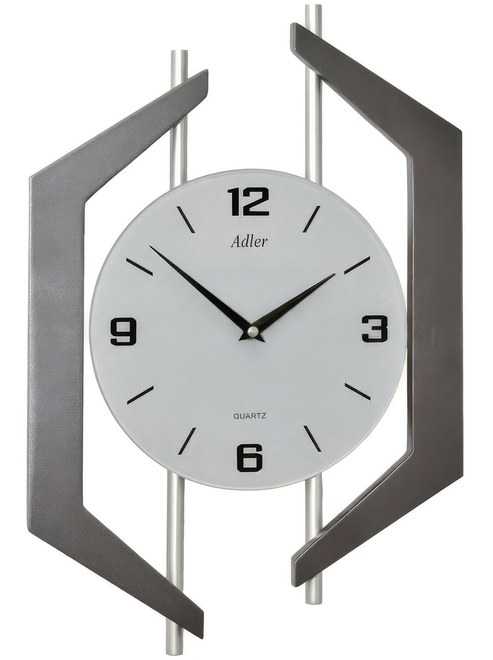 Adler 21183-ANT - moderní hodiny ze dřeva a kovu (2)_SL