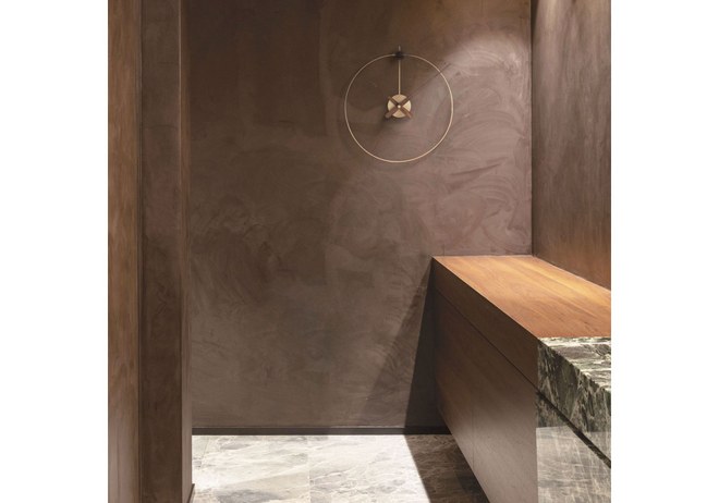 Designové nástěnné hodiny Nomon micro Anda gold 50cm