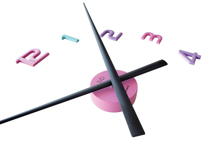 JVD HT466.1 - Dětské nalepovací hodiny o průměru 80 cm od české značky