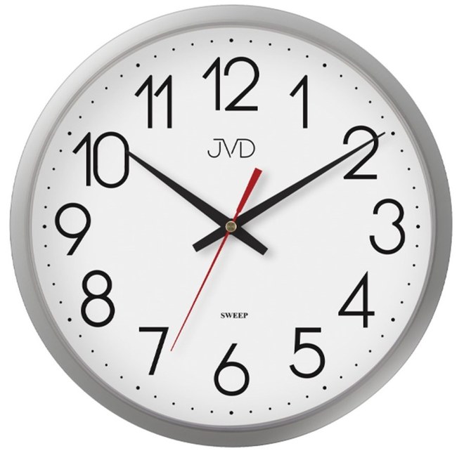 JVD HP614.2 - dobře čitelné hodiny s tichým chodem