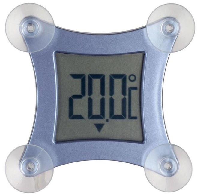 Venkovní digitální teploměr na okno TFA 30.1026 POCO
