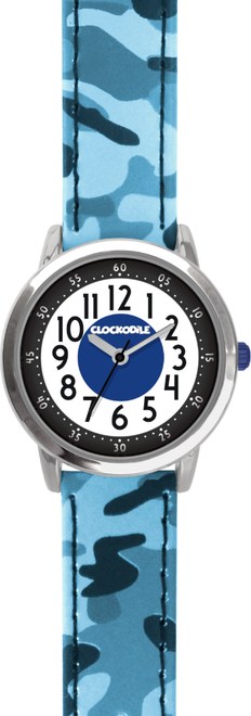 Svítící modré chlapecké hodinky CLOCKODILE ARMY CWB0030