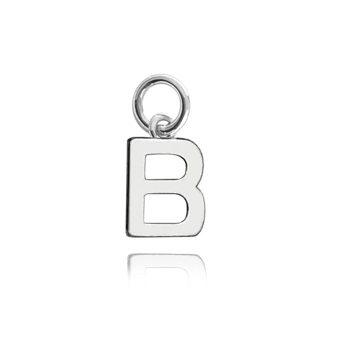 MINET Stříbrný 925/1000 přívěs drobné písmeno "B"