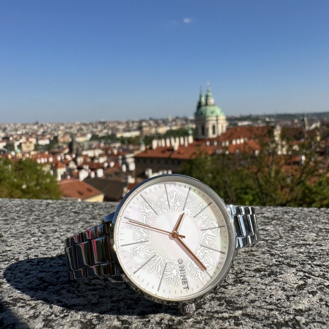 MINET Stříbrné dámské hodinky PRAGUE MWL5205