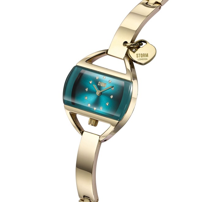 Hodinky Storm Temptress Charm gold-teal