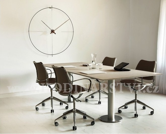 Designové nástěnné hodiny Nomon Bilbao N BilbaoBN černé 110cm