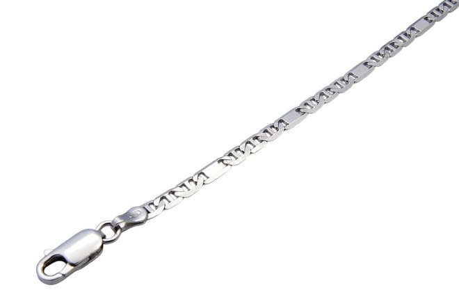 Stříbrný 925/1000 řetízek "H" S1066