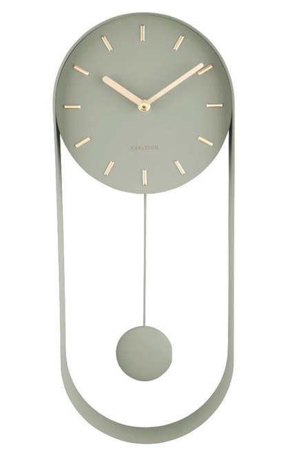 Designové kyvadlové nástěnné hodiny KA5822DG Karlsson 50cm