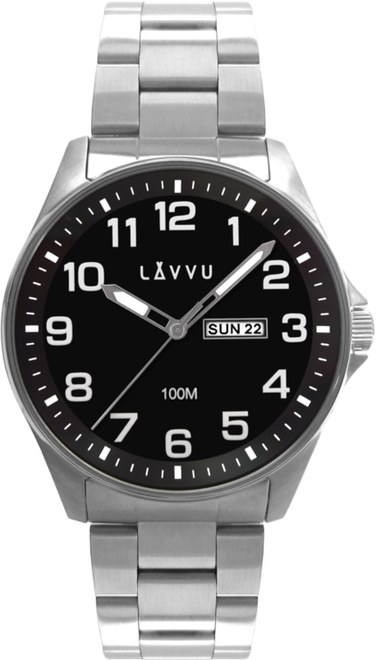 Ocelové pánské hodinky LAVVU LWM0142 BERGEN Black