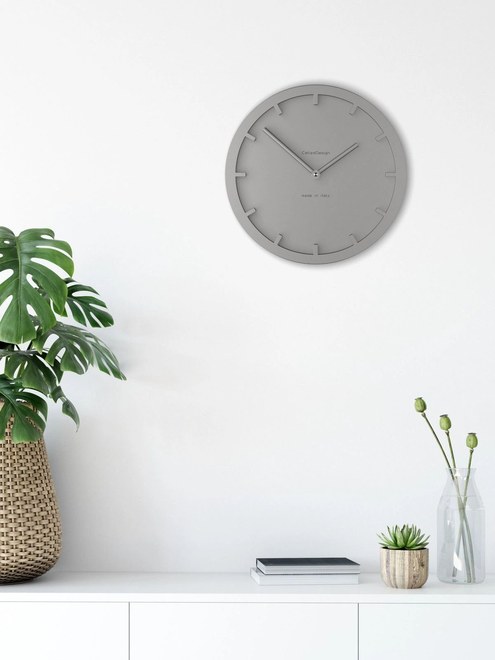 Hodiny CalleaDesign 10-011-2 Miny 26 cm aluminium