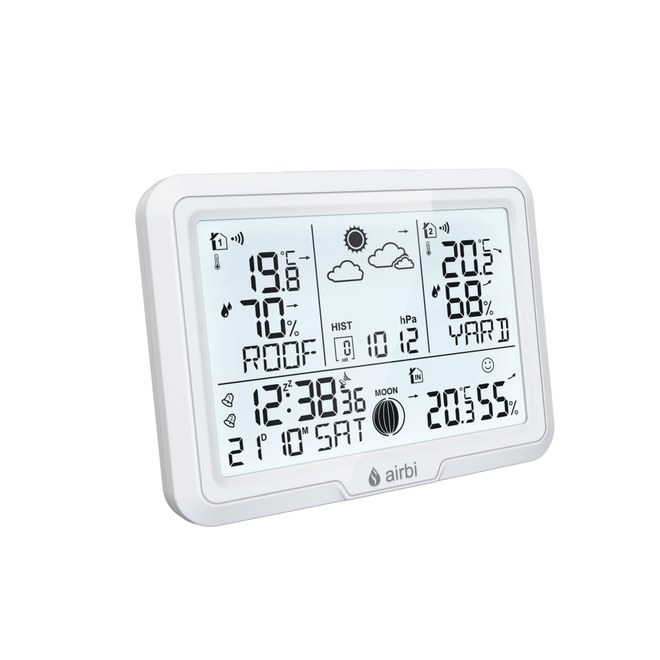 Airbi DUO - meteostanice se 2 bezdrátovými čidly