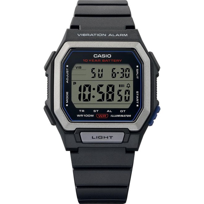 Casio W-738H-1AVEF- digitální hodinky s tichým vibračním budíkem