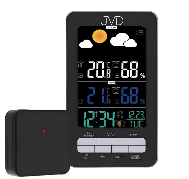 Rádiem řízená meteorologická stanice JVD RB6687.1