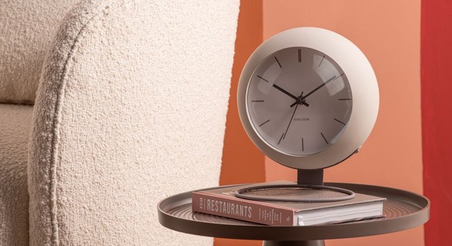 Designové stolní hodiny KA5858WG Karlsson 25cm