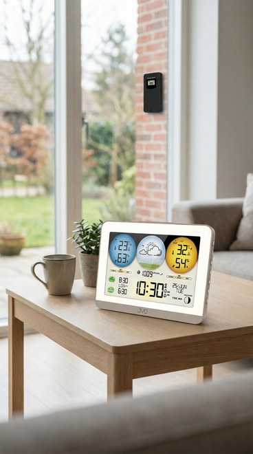 JVD RB3409 - meteorologická stanice se stálým osvětlením displeje
