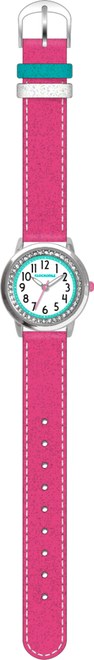 CLOCKODILE CWG5120 Růžové třpytivé dívčí dětské hodinky s kamínky SPARKLE