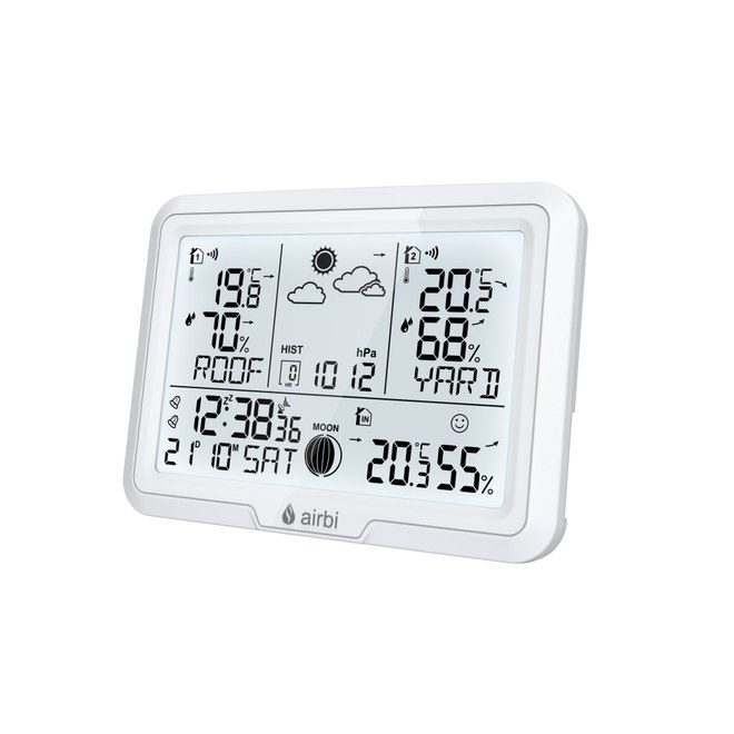 Airbi DUO - meteostanice se 2 bezdrátovými čidly