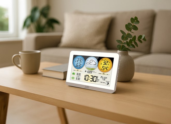 JVD RB3409 - meteorologická stanice se stálým osvětlením displeje