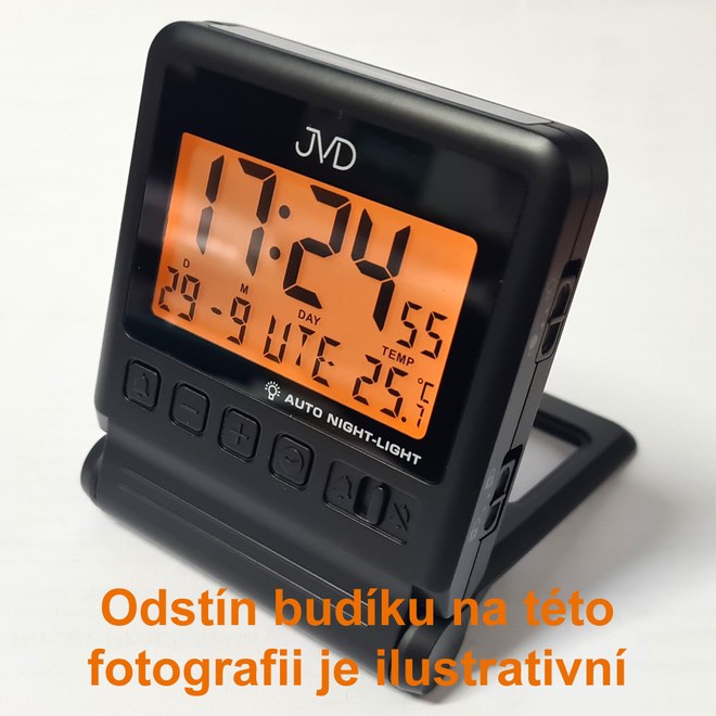 JVD RB9391.1 - Rádiem řízený budík vhodný i na cestování