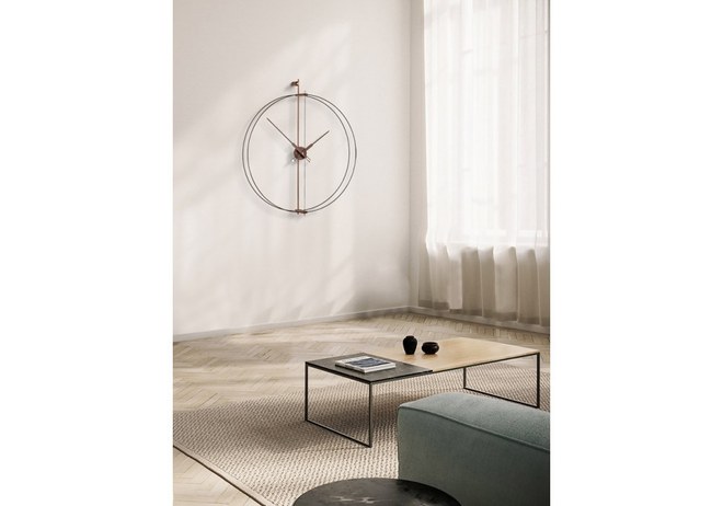 Designové nástěnné hodiny Nomon Barcelona Premium Black 81cm
