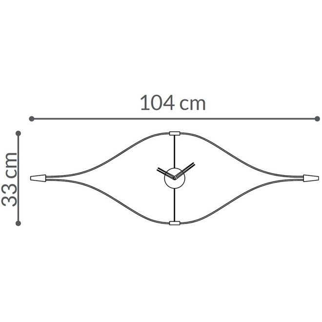 Designové nástěnné hodiny Nomon Look small 104cm