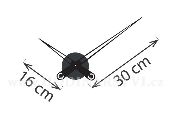 Designové nástěnné hodiny Future Time FT9650CM Hands champagne 60cm