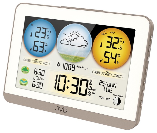 JVD RB3409 - meteorologická stanice se stálým osvětlením displeje