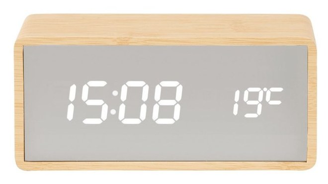 Designové LED hodiny - budík KA5879WD Karlsson 15cm