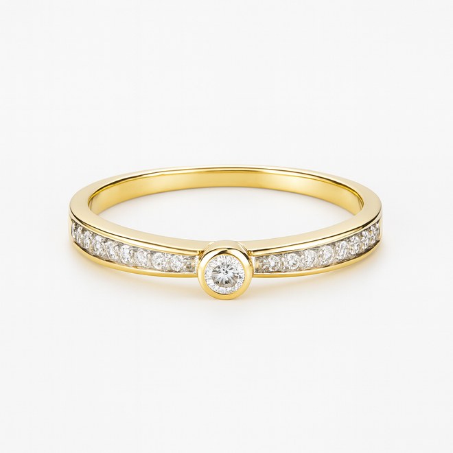 Zlatý 585/1000 prsten s brilianty 381.1242 0,15ct
