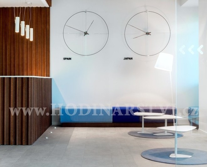 Designové nástěnné hodiny Nomon Bilbao N BilbaoBN černé 110cm