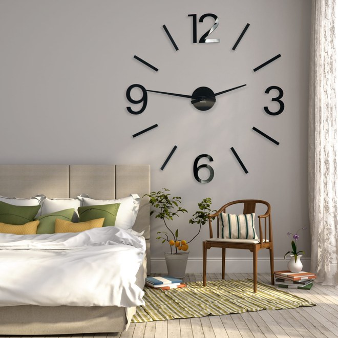 Flexistyle z540d - nalepovací hodiny s průměrem 100-130 cm