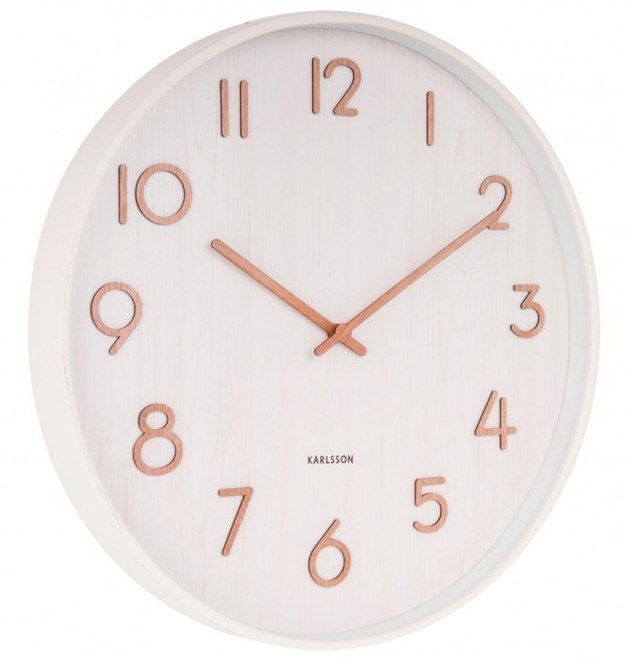 Designové nástěnné hodiny Karlsson KA5809WH 40cm