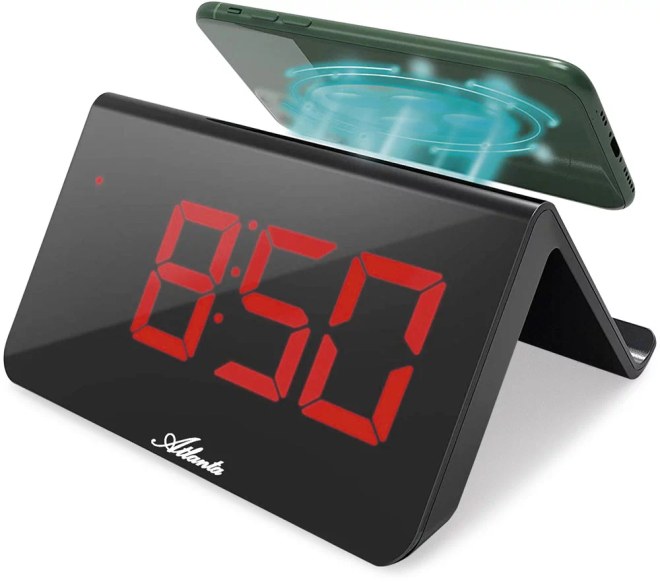 Atlanta 2605 - Digitální budík s červeným LED displejem