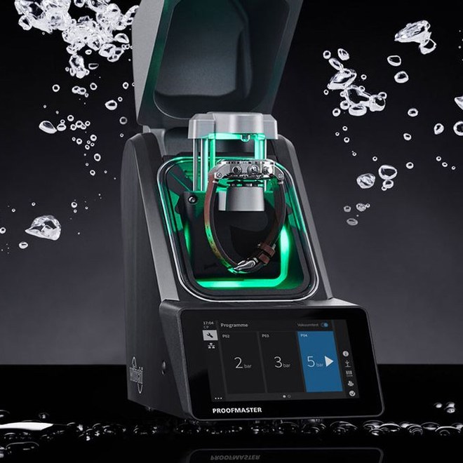 WR TEST tlaková zkouška na stroji ProofMaster PRO provádí Hodinářství.cz