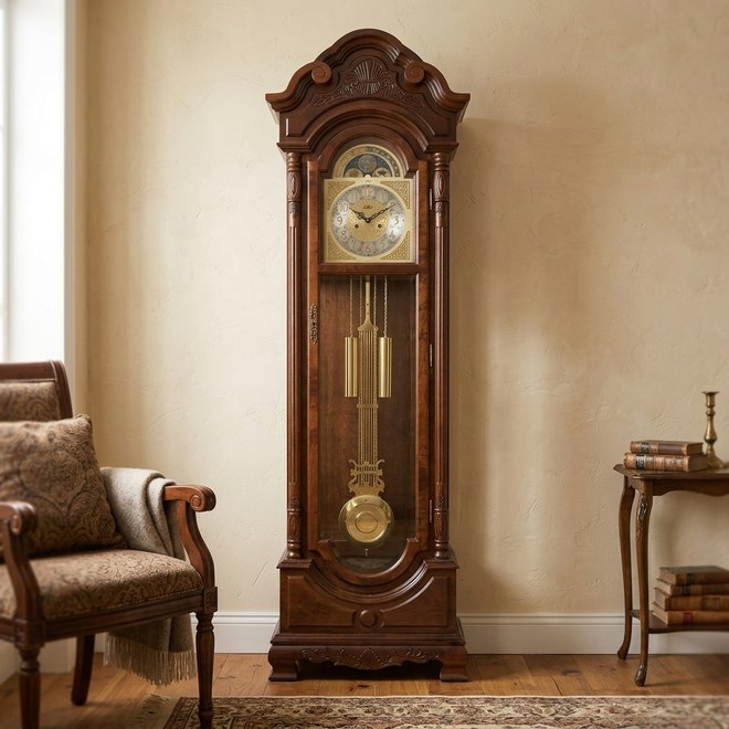 Podlahové hodiny Adler 10121 - walnut