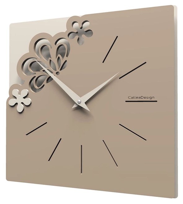Hodiny CalleaDesign 56-10-1-14 little Merletto 30 cm caffelatte