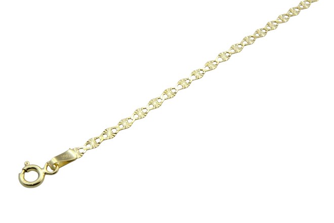 Zlatý 585/1000 řetízek "H" 1408