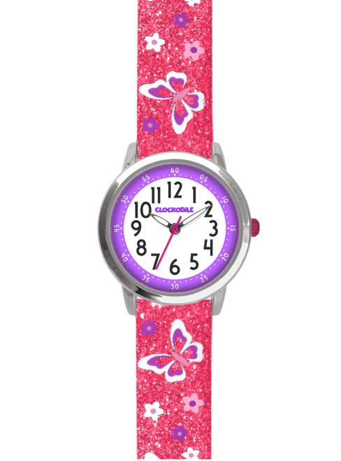 Motýlí růžové dívčí hodinky CLOCKODILE BUTTERFLIES CWG5042