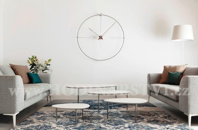 Designové nástěnné hodiny Nomon Bilbao N BilbaoBN černé 110cm