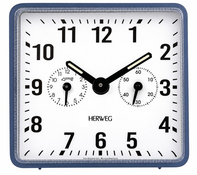 Mechanický budík Herweg 2245 BLUE