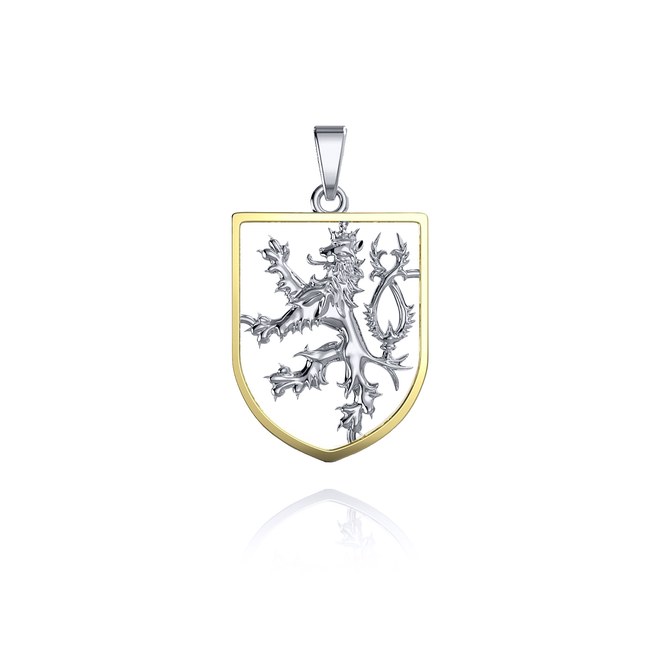 MOISS stříbrný 925/1000 přívěsek ČESKÝ LEV