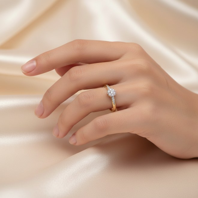Zlatý 585/1000 prsten s brilianty 381.1210 0,12ct