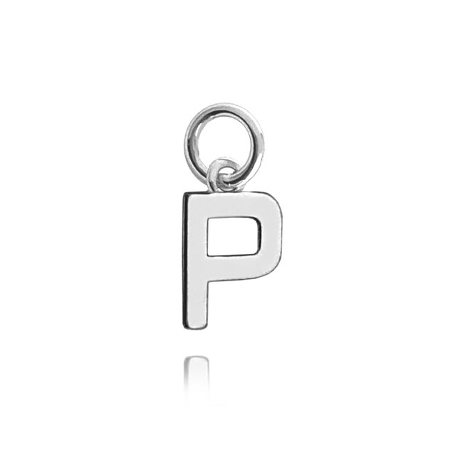 MINET Stříbrný 925/1000 přívěs drobné písmeno "P"