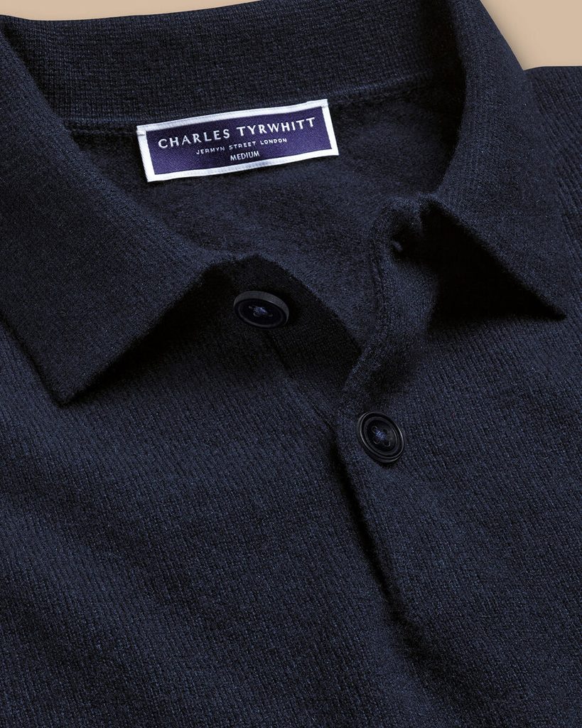 Gentleman Store Charles Tyrwhitt Cashmere Polo Jumper Charles Tyrwhitt Maglioni leggeri Maglioni e felpe Abbigliamento