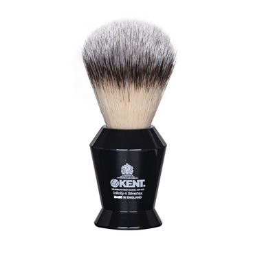 Pennello da barba Kent INF4 con setole sintetiche - nero