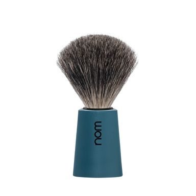 Pennello da barba nom CARL con setole di tasso (pure badger, verde petrolio)