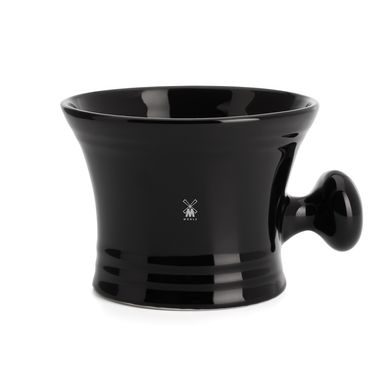 Tazza da barba in porcellana con manico Mühle - nera