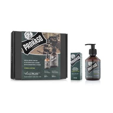 Set regalo con olio e sapone per la barba Proraso Cypress &amp; Vetyver
